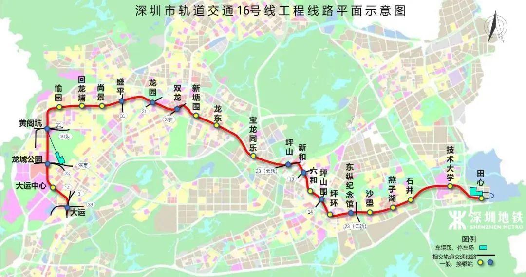 深圳地铁线路图 深圳地铁2022年线路图