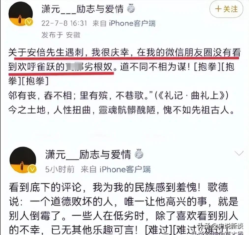 为安倍哭泣的曾颖，被清华教授称赞，夸她捍卫了自己的价值理想