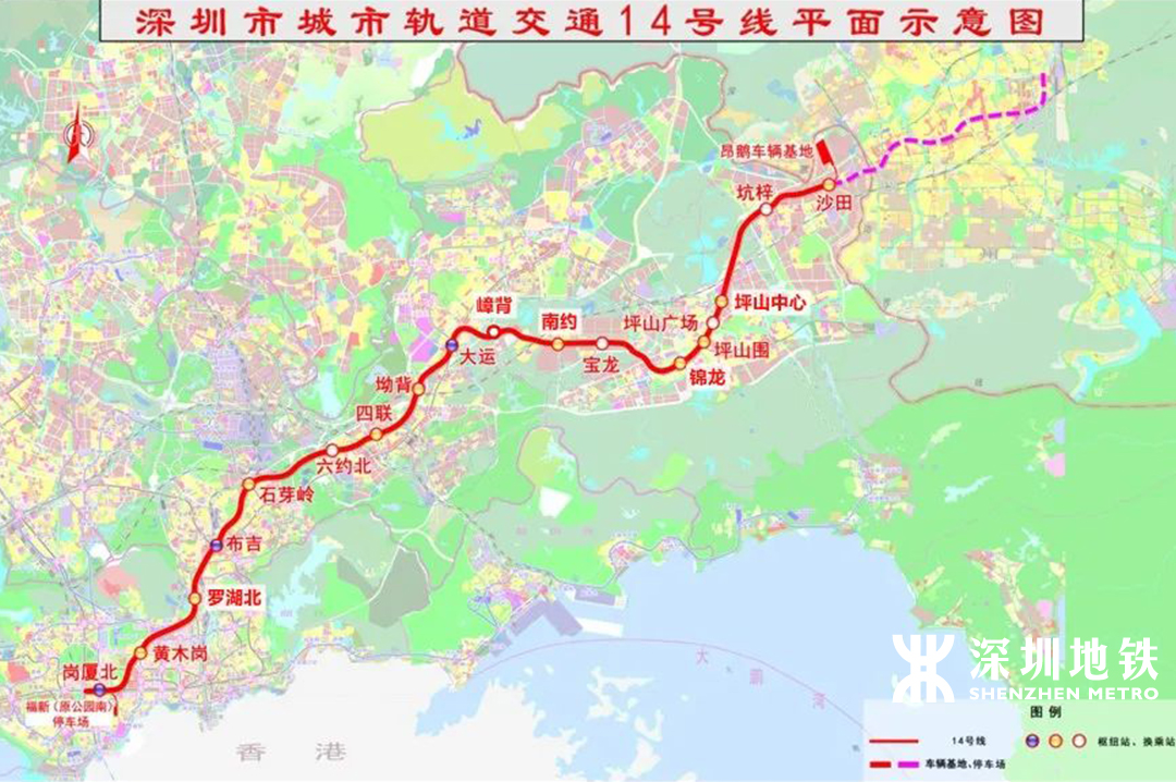 深圳地铁线路图 深圳地铁2022年线路图